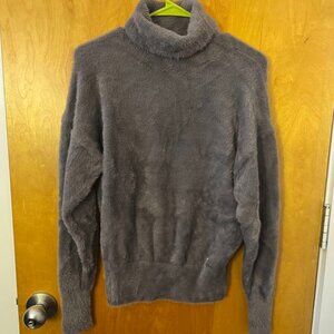 Ann Taylor plush mauve/grey turtleneck sweater (size XS, new)